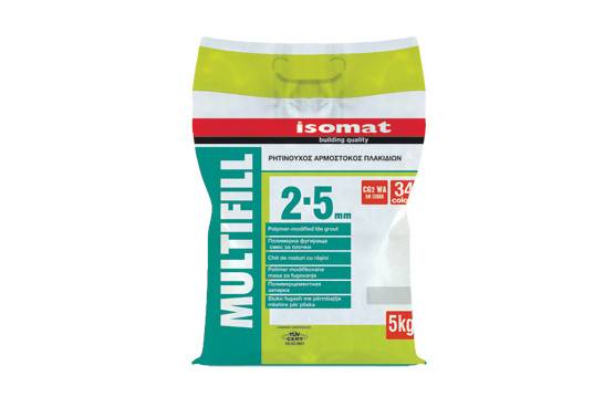MULTIFILL 2-5MM WHITE (01) 5KG ISOMAT (cement-based tile grout)