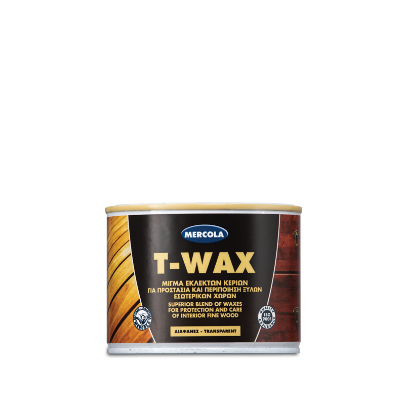 T WAX 375ML CLEAR  (ΠΡΟΣΤΑΤΕΥΤΙΚΟ ΔΙΑΦΑΝΕΣ ΚΕΡΙ ΞΥΛΟΥ ΜΕ ΦΥΣΙΚΟ ΚΕΡΙ ΜΕΛΙΣΣΑΣ)