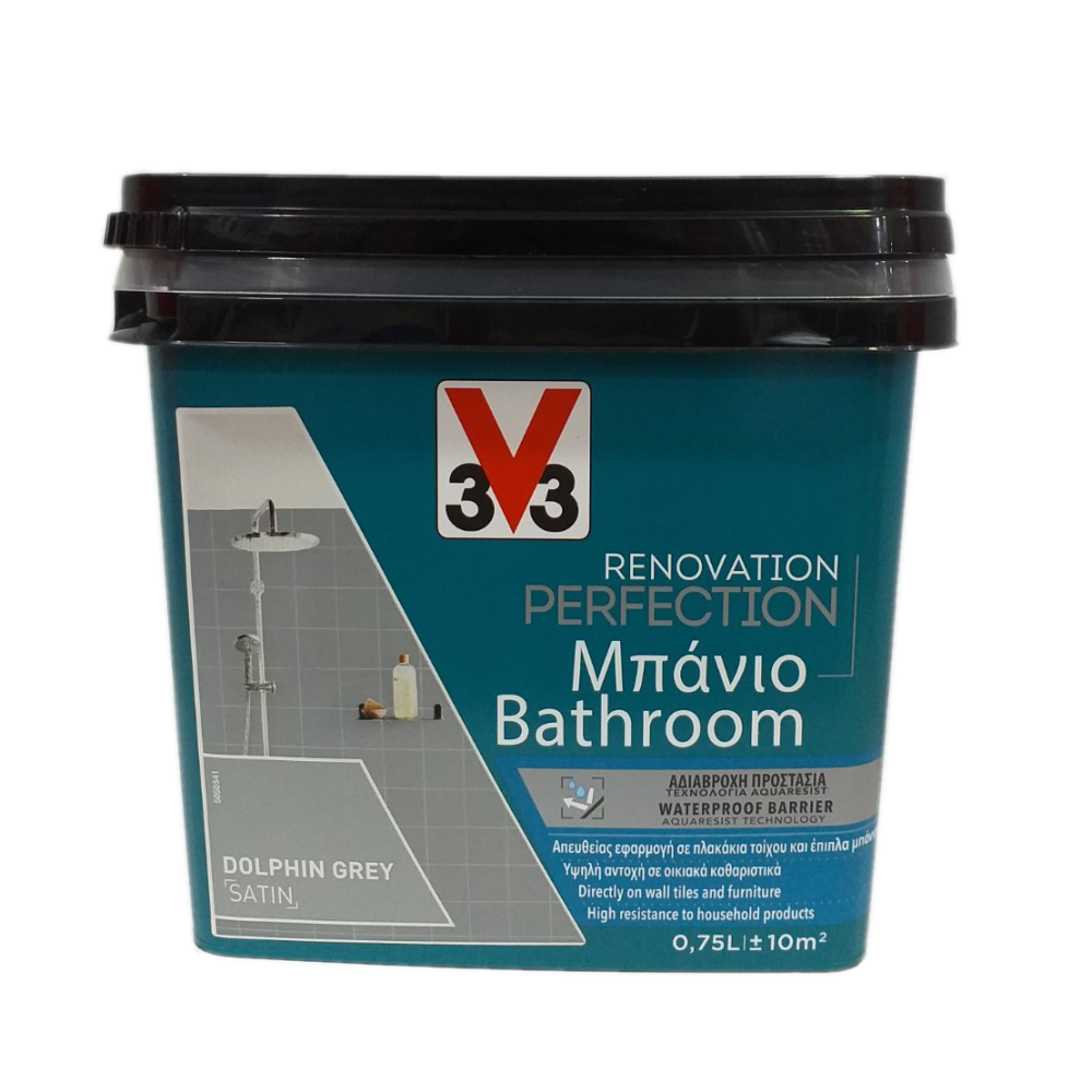 RENOVATION PERFECTION BATHROOM PAINT DOLPHIN GREY 750ML V33