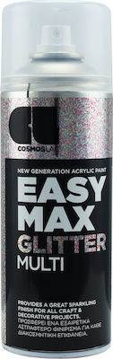 ΑΚΡΥΛΙΚΟ ΣΠΡΕΙ ΧΡΩΜΑ EASY MAX GLITTER MULTI 400ML COSMOS LAC (912)