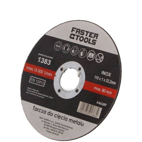 ΔΙΣΚΟΣ ΚΟΠΗΣ ΜΕΤΑΛΛΩΝ 115X1.0MM STEEL/INOX FASTER TOOLS