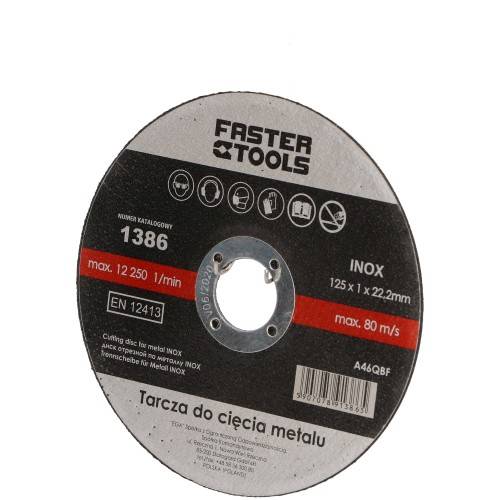 ΔΙΣΚΟΣ ΚΟΠΗΣ ΜΕΤΑΛΛΩΝ 125X1.0MM STEEL/INOX FASTER TOOLS