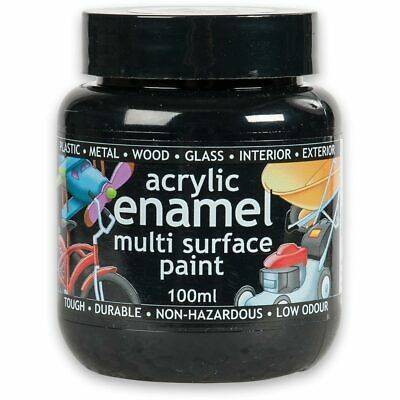 ACRYLIC ENAMEL PAINT BLACK (43) 100G POLYVINE