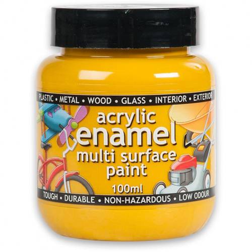 ACRYLIC ENAMEL PAINT YELLOW (48) 100G