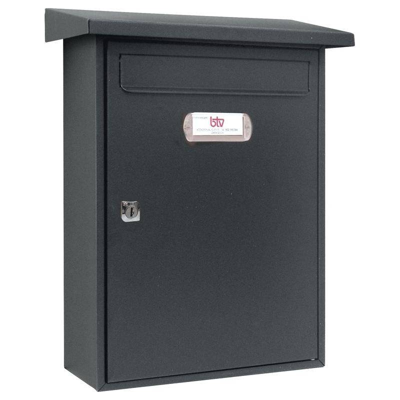 MAILBOX CASTILLO BLACK BTV 300X433X99