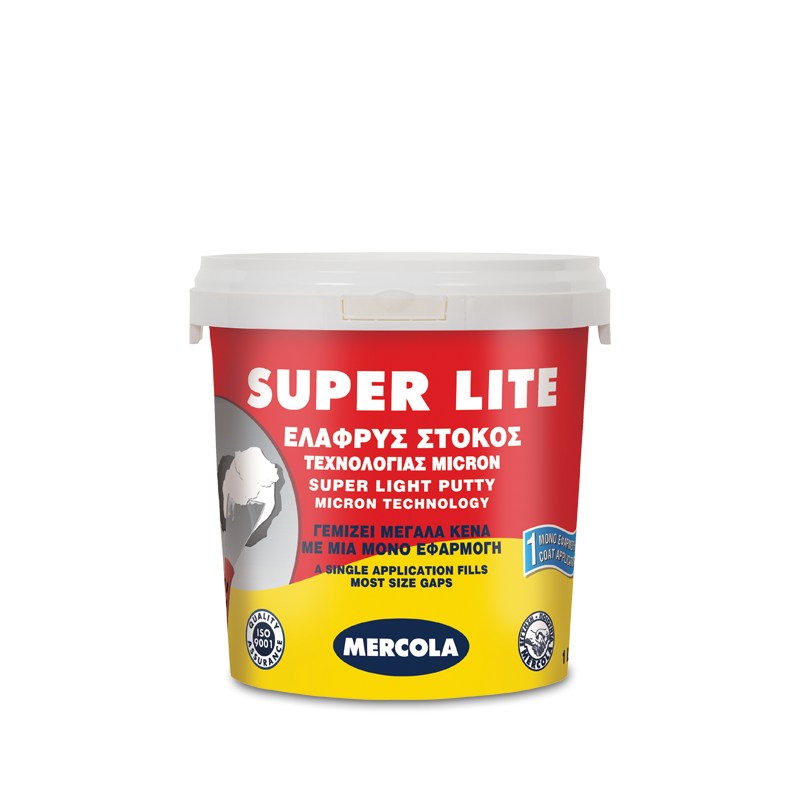 SUPER LITE 500ML MERCOLA (έτοιμος για χρήση, λευκός ελαφρύς στόκος νερού τεχνολογίας μικρομορίων)