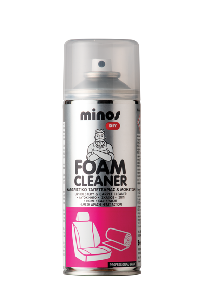 MINOS FOAM CLEANER SPRAY 400ML (Καθαριστικό ταπετσαρίας και μοκετών άμεσης δράσης)