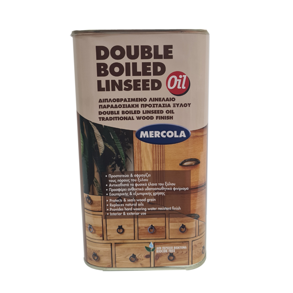 DOUBLE BOILED LINSEED OIL 500ML MERCOLA  ( ΔΙΠΛΟΒΡΑΣΜΕΝΟ ΛΙΝΕΛΑΙΟ)