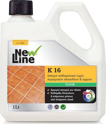 K16 ΚΑΘΑΡΙΣΤΙΚΟ ΠΛΑΚΙΔΙΩΝ NEW LINE 1 LITER