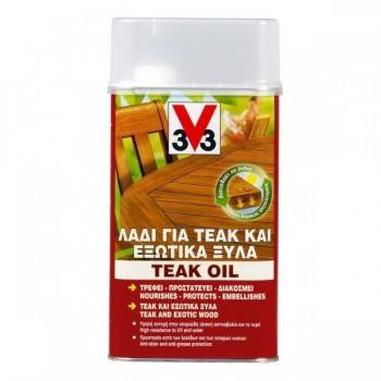 TEAK OIL 1 LITER V33 (ΛΑΔΙ ΓΙΑ ΤΕΑΚ ΚΑΙ ΕΞΩΤΙΚΑ ΞΥΛΑ)