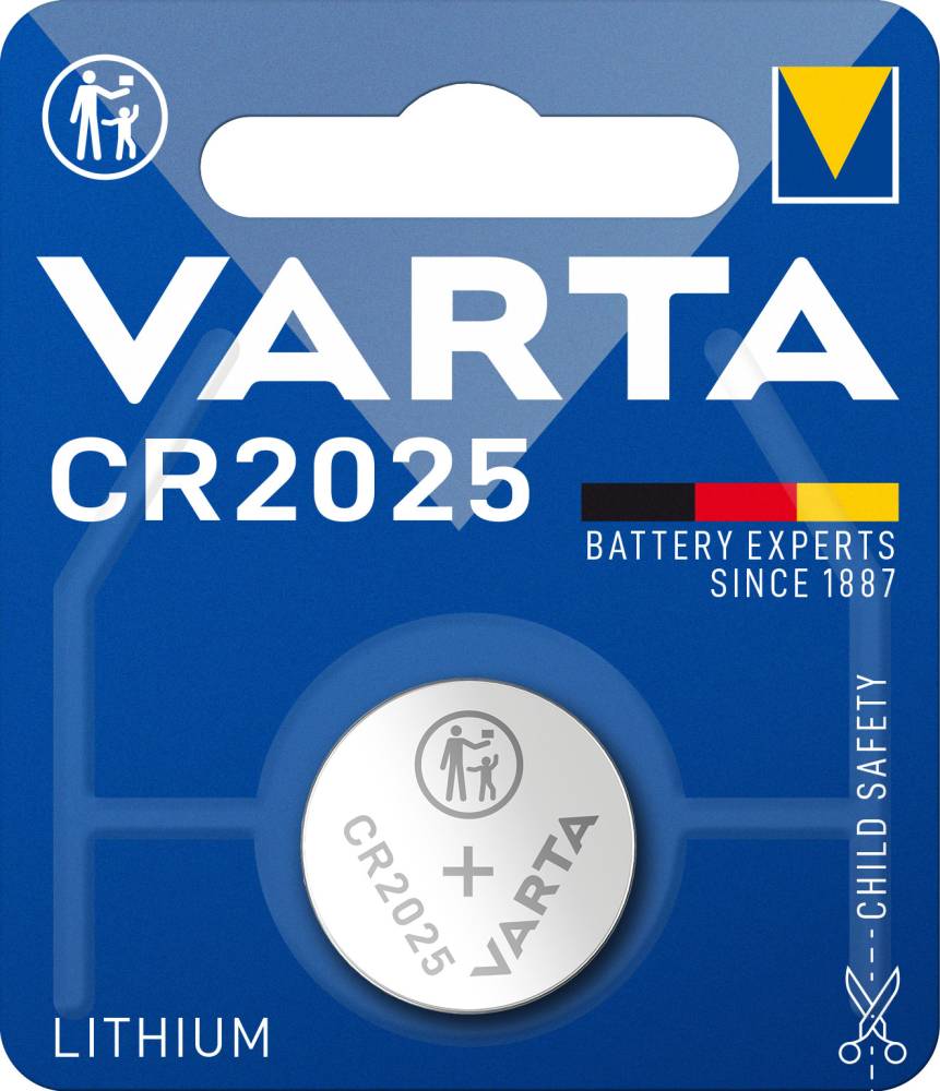 VARTA BATTERY LITHIUM CR2025 3V