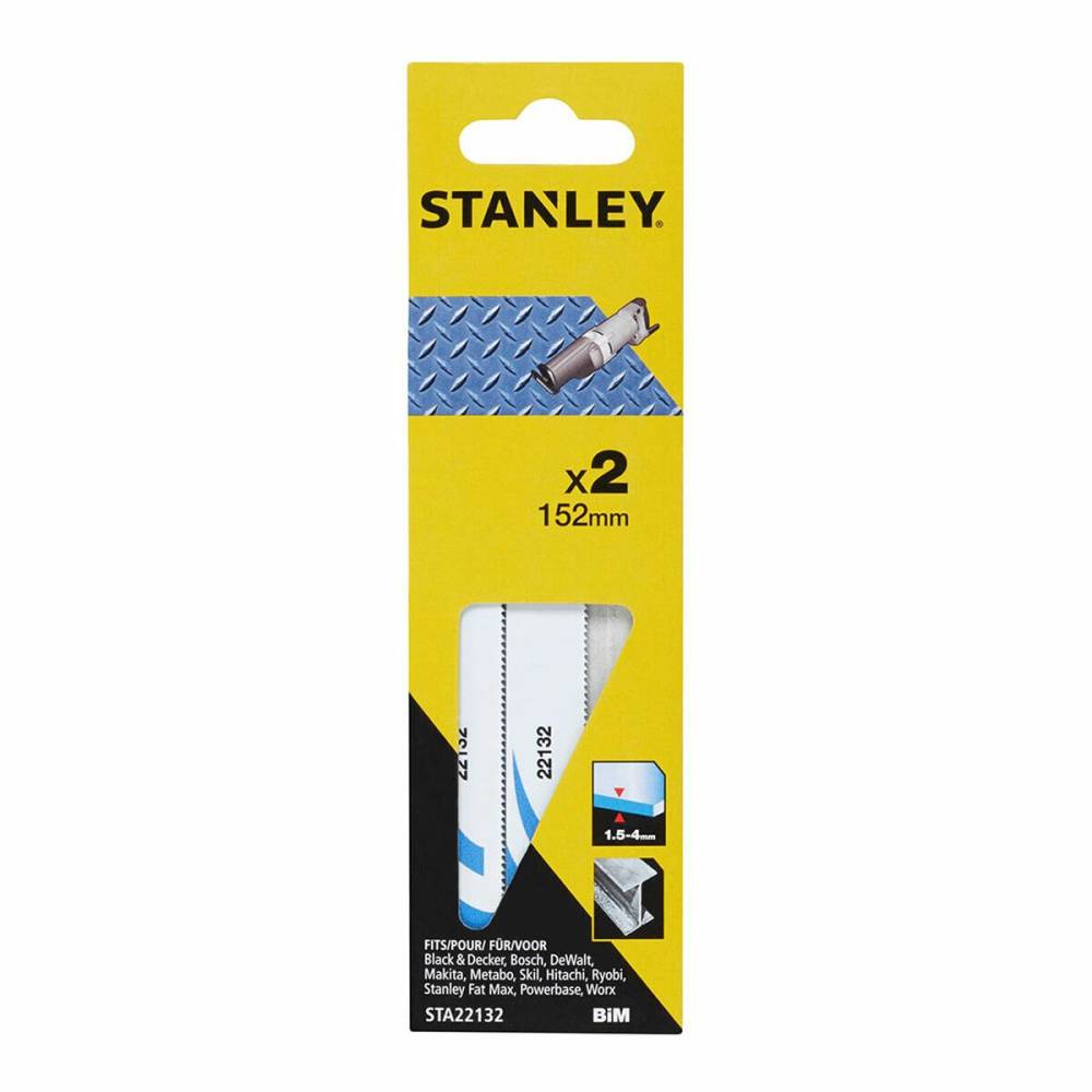 ΛΑΜΑ ΣΠΑΘΟΣΕΓΑΣ 152MM ΜΕΤAL (2 ΤΕΜΑΧΙΑ) STANLEY STA22132-XJ