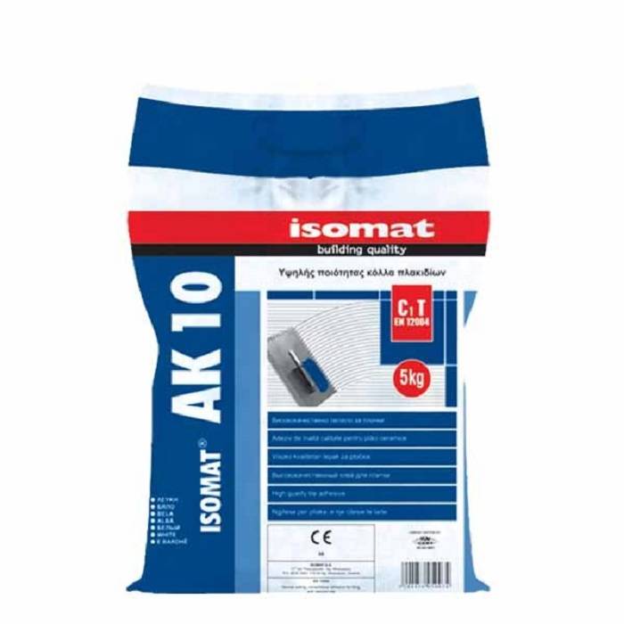 ISOMAT AK10 5KG ΛΕΥΚΟ (ΓΟΜΑ ΠΛΑΚΙΔΙΩΝ)