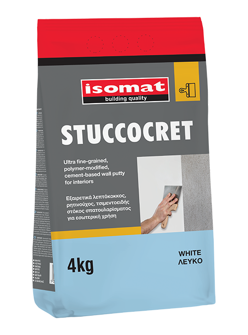 ISOMAT STUCCOCRET 4KG ΛΕΥΚΟ (ΣΤΟΚΟΣ ΣΠΑΤΟΥΛΑΡΙΣΜΑΤΟΣ)